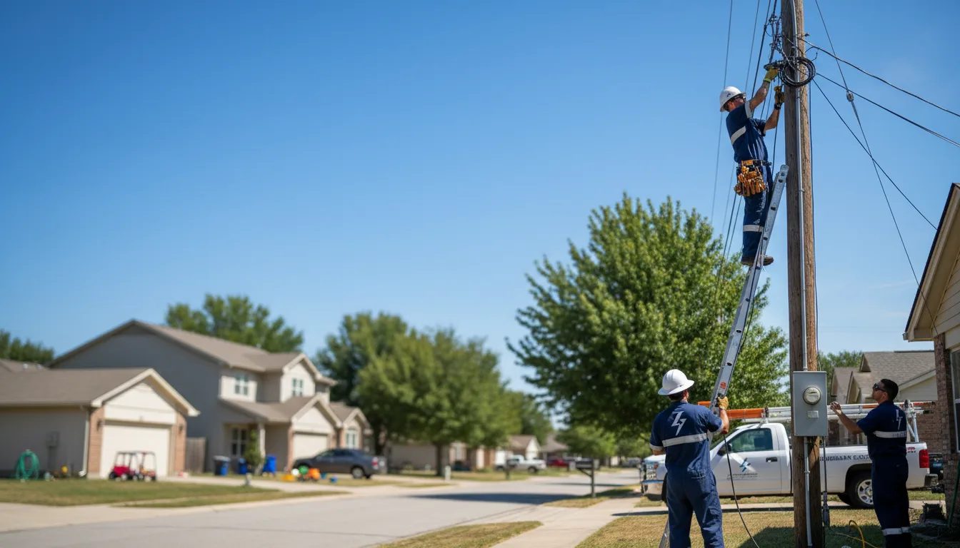 Residential electrician providing installation services in Evening Shade, AR